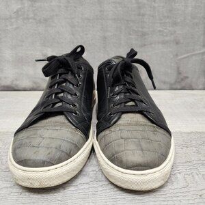 Del Toro Men Size 9 Leathers low top Sneakers Grey and Black